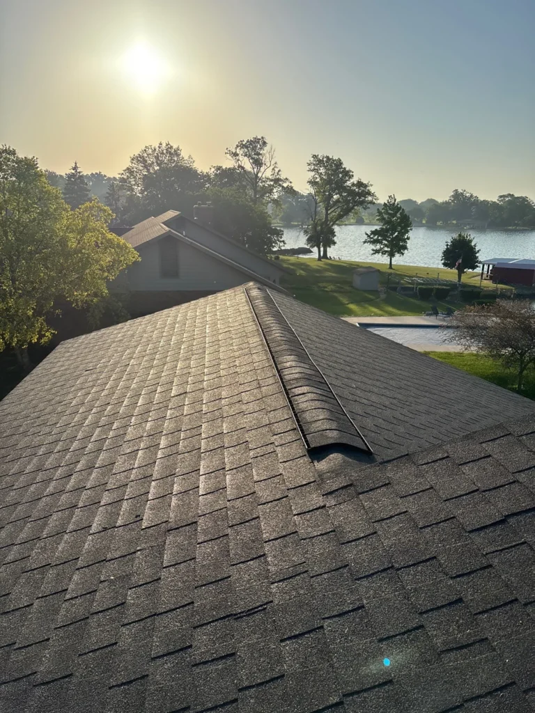 Celina Ohio Residential Roof late in the afternoon